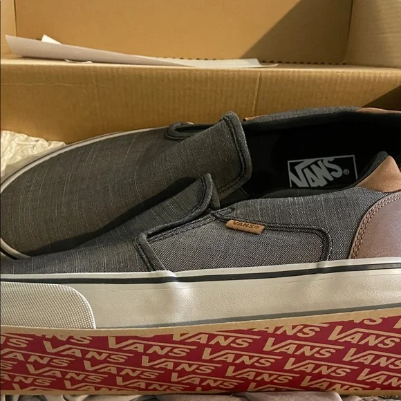 Vans Charcoal Slip-On Shoes - Picture 5 of 5